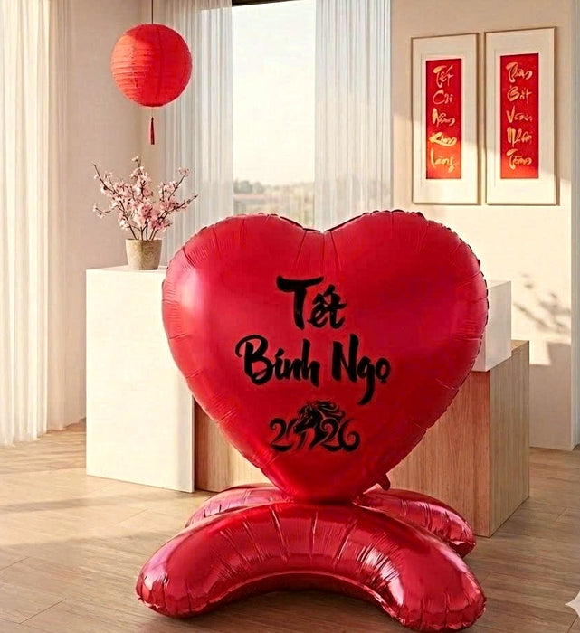 Bóng Nhôm Trang Trí Tết Bính Ngọ 2026 - Bóng nhôm Chúc mừng năm mới