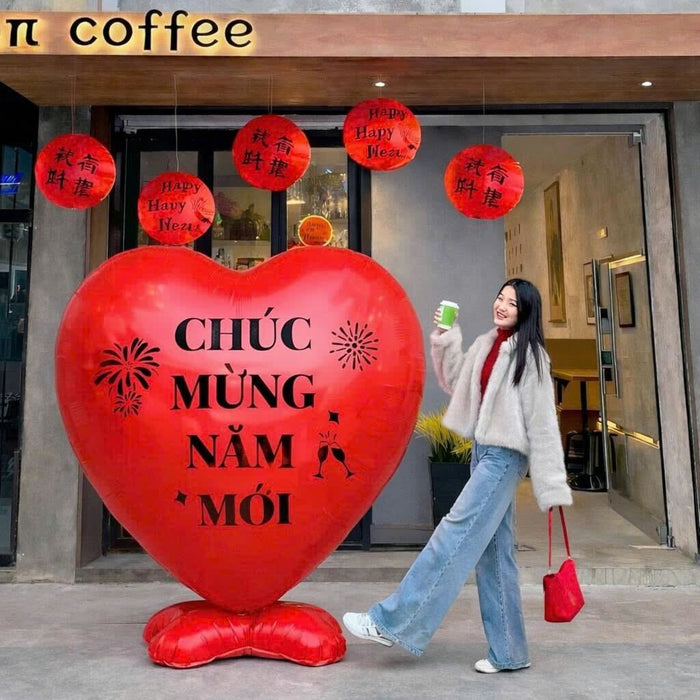 Bóng Nhôm Trang Trí Tết Bính Ngọ 2026 - Bóng nhôm Chúc mừng năm mới